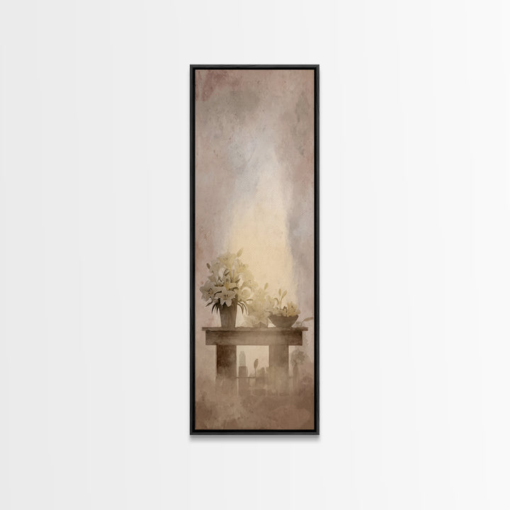 Morning Sanctuary - Framed Canvas Print - Skinny Art - Christian Art Canvas - Christian Wall Art - Christian Art - Christian Christmas Art