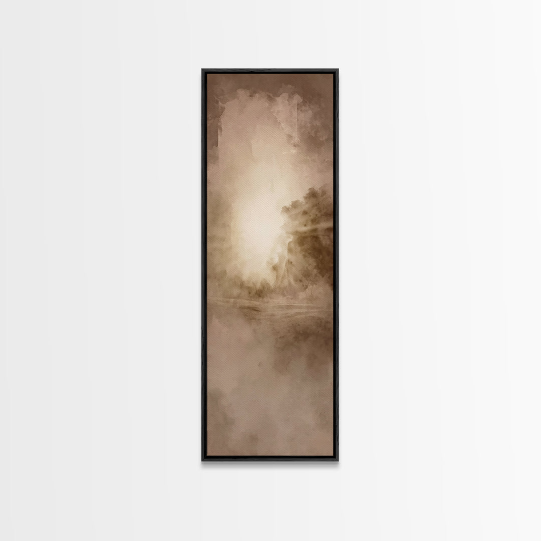 Holy Dawn Rising – Framed Canvas Print – Narrow Art – Christian Art Canvas – Christian Art – Christian Wall Art – Christian Christmas Art