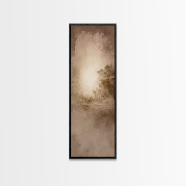Holy Dawn Rising – Framed Canvas Print – Narrow Art – Christian Art Canvas – Christian Art – Christian Wall Art – Christian Christmas Art