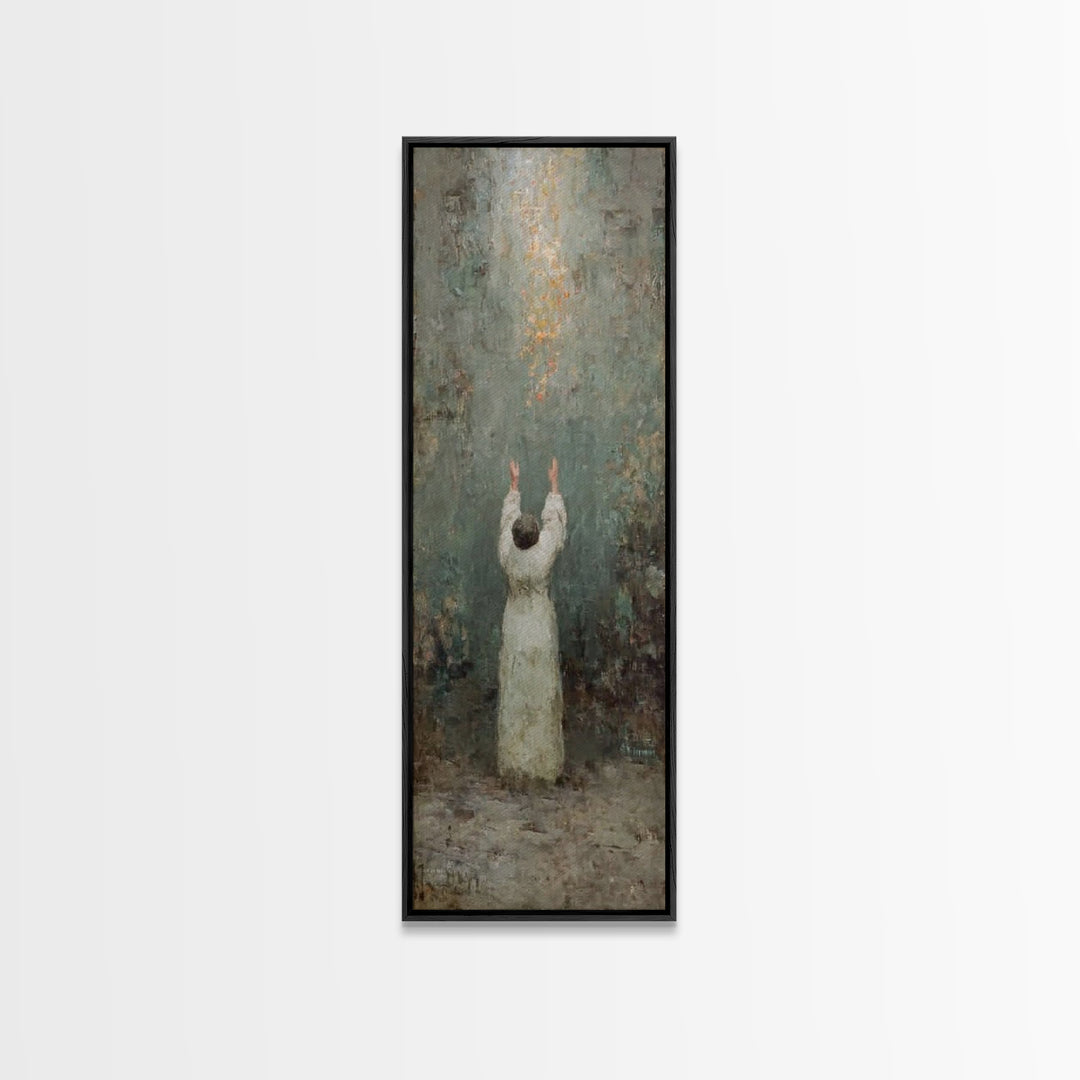 Rise To Glory – Framed Canvas Print – Narrow Art – Christian Art Canvas – Christian Wall Art – Modern Christian Art – Christian Christmas A