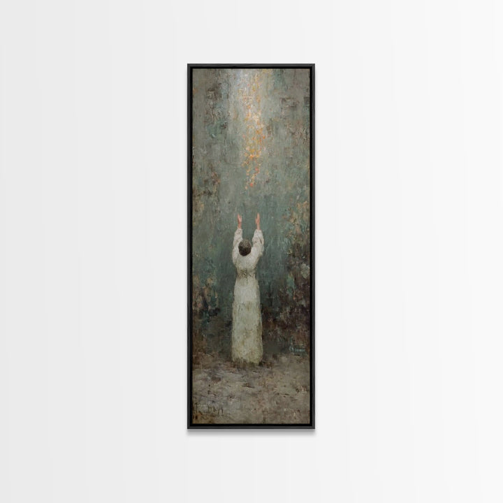 Rise To Glory – Framed Canvas Print – Narrow Art – Christian Art Canvas – Christian Wall Art – Modern Christian Art – Christian Christmas A