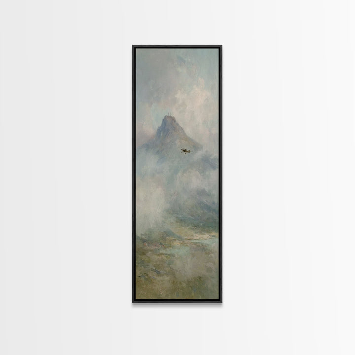 Mountain Of Grace – Framed Canvas Print – Narrow Art – Christian Painting – Christian Art Canvas – Christian Wall Art – Christian Christmas