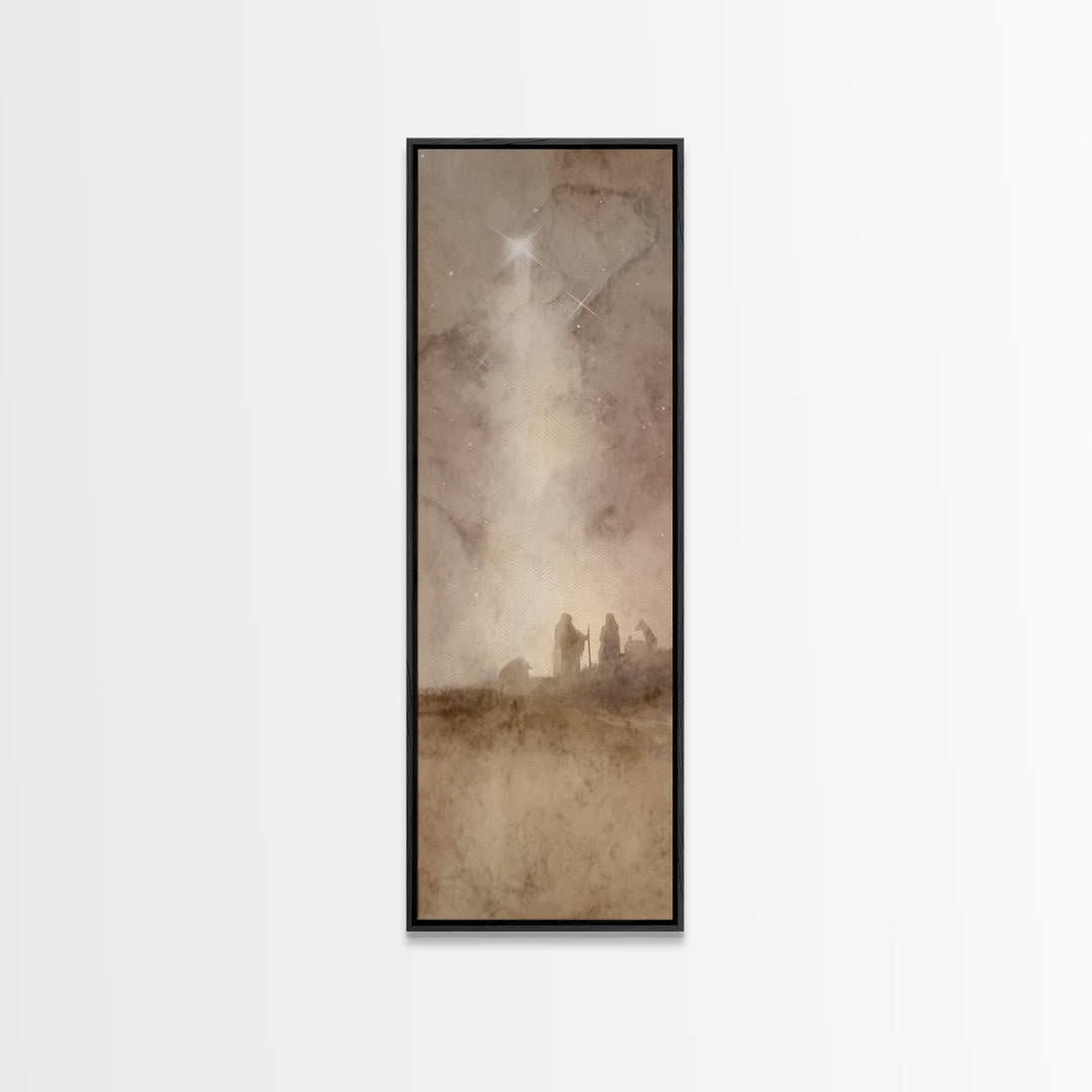 Star Of The Shepherd – Framed Canvas Print – Skinny Art – Christian Wall Art – Christian Art – Christian Art Canvas – Christian Christmas A