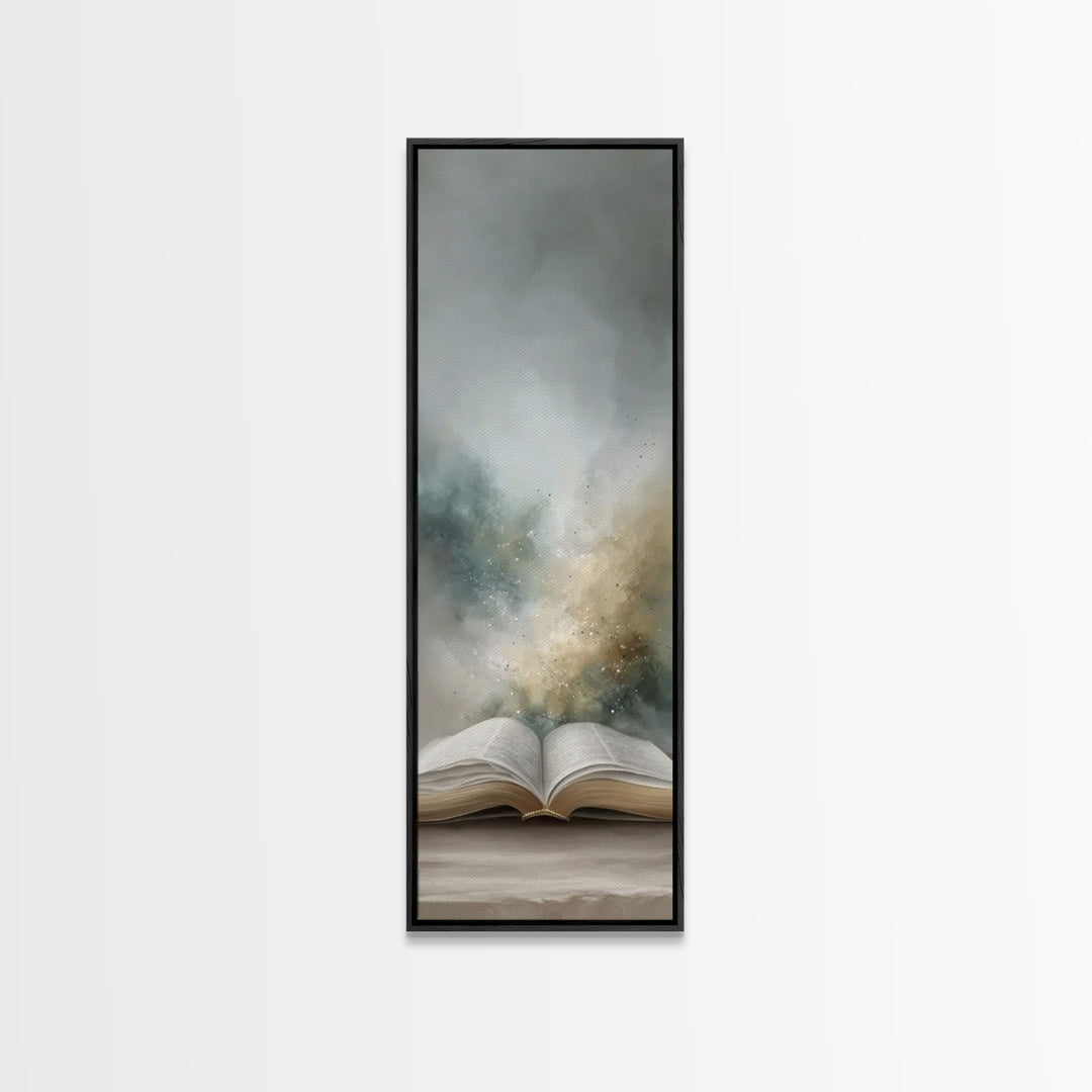 Light Of Revelation – Framed Canvas Print – Christian Wall Art – Christian Art Canvas – Narrow Art – Christian Christmas Art – Christian Gi