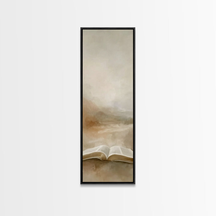 Desert Of Promise – Framed Canvas Print – Christian Art – Christian Art Canvas – Narrow Art – Christian Wall Art – Christian Gift – Christm