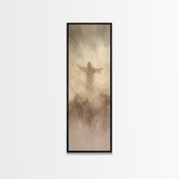 Desert Calm – Framed Canvas Print – Narrow Art – Christian Painting – Jesus Painting – Christian Canvas – Christmas Art