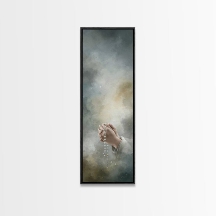Faithful Reverence – Framed Canvas Print – Christian Wall Art – Christian Art Canvas – Narrow Art – Christian Art – Christian Gift – Christ