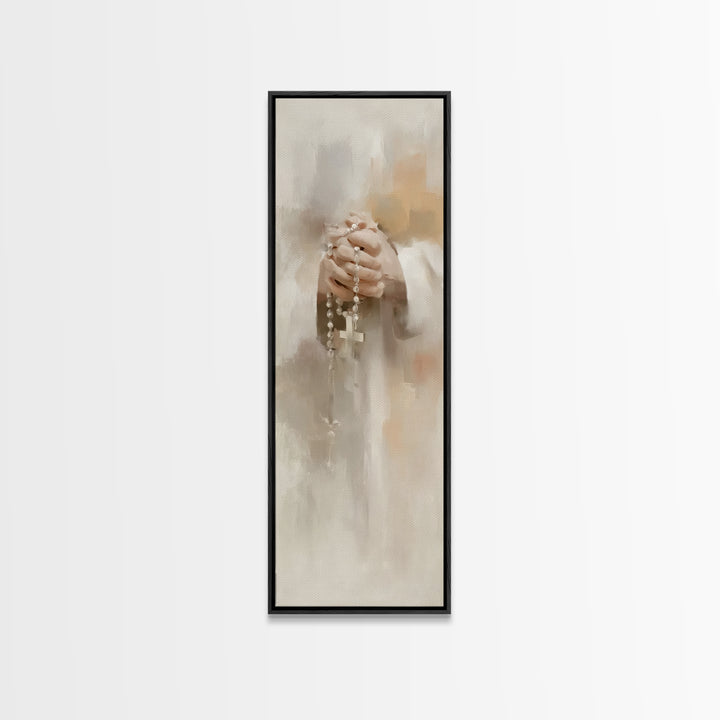 Grace In Stillness – Framed Canvas Print – Christian Art – Christian Wall Art – Christian Art Canvas – Skinny Art – Christian Gift – Christ