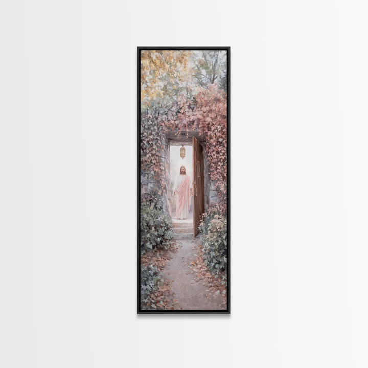 Lantern Of Hope – Framed Canvas Print – Christian Art Print – Christian Wall Art – Skinny Art – Jesus Painting