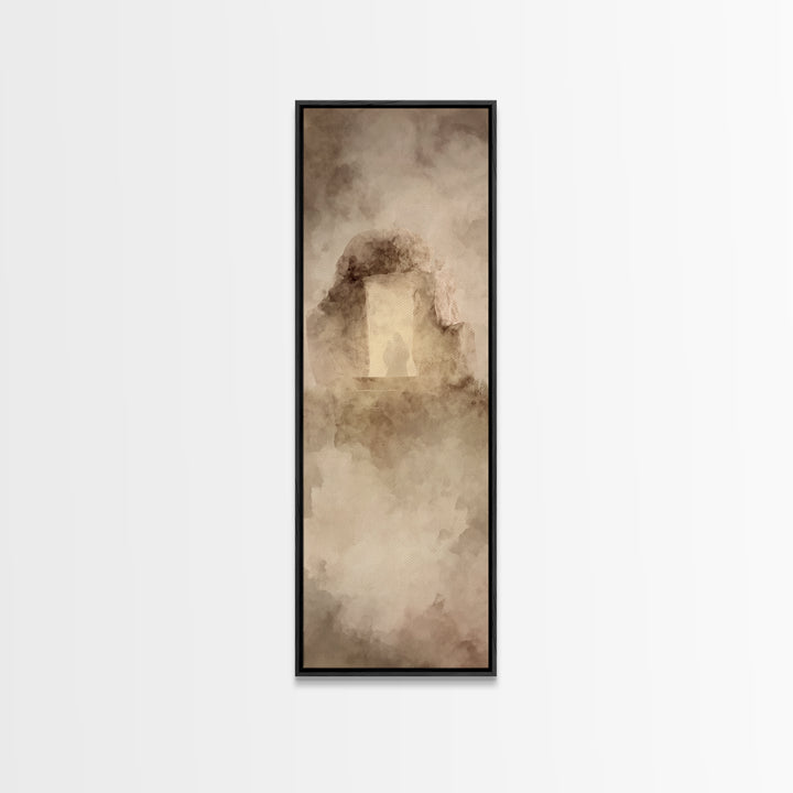 Eternal Rising – Framed Canvas Print – Christian Wall Art – Christian Art Canvas – Skinny Art – Jesus Painting – Modern Christian Painting
