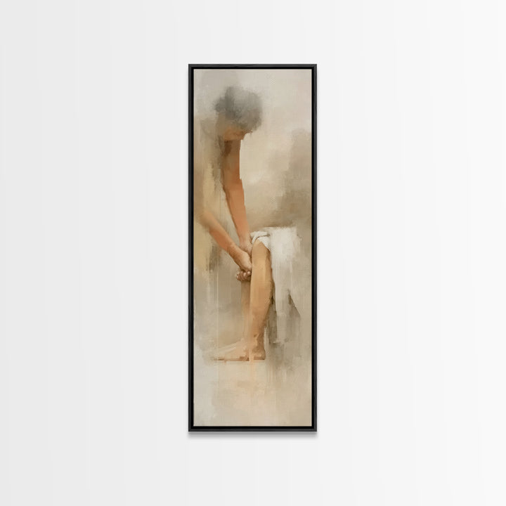 Humbled In Service, Framed Canvas Print, Christian Wall Art, Christian Art Canvas, Christian Decoration, Christian Gift, Tall Narrow Wall A
