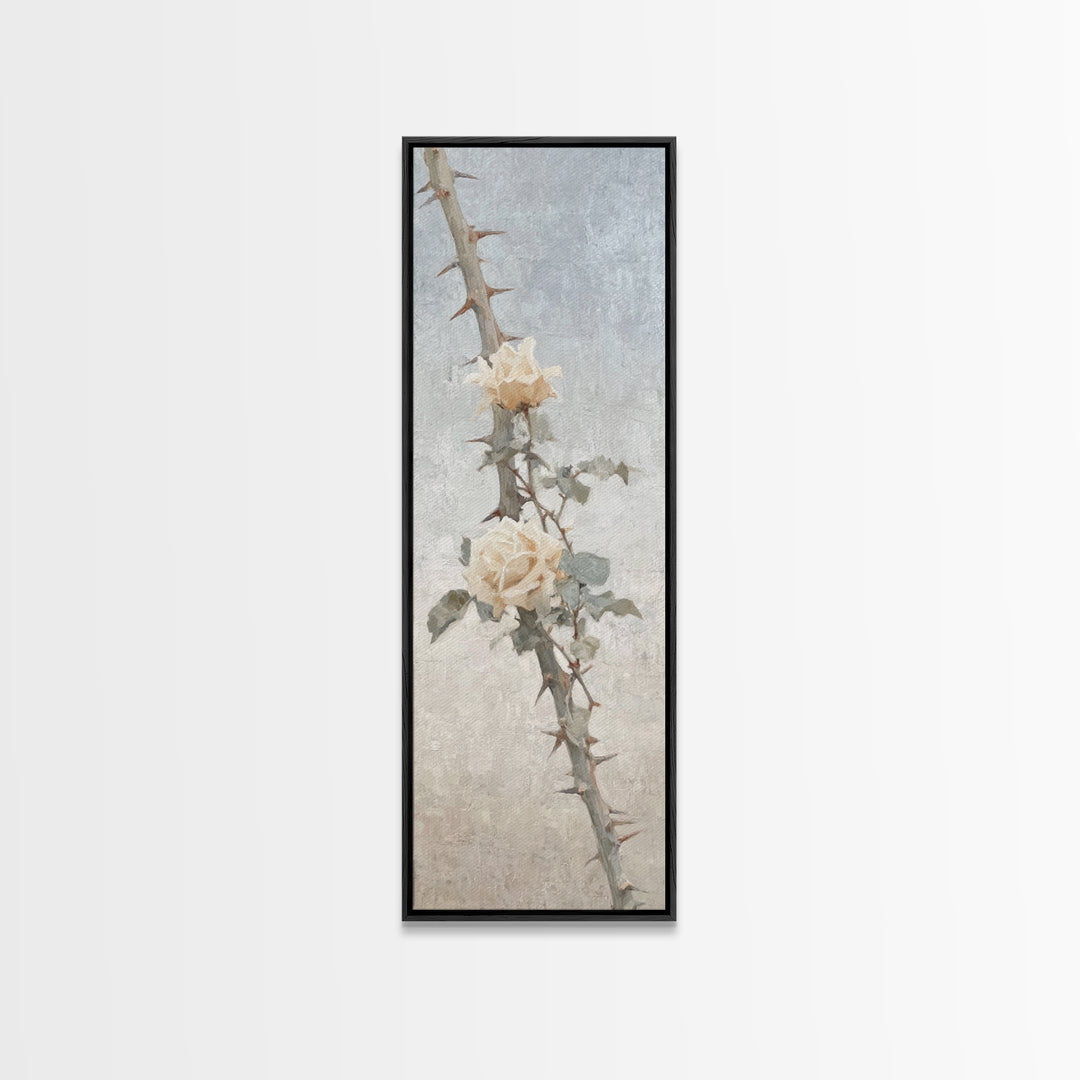 Thorns And Mercy | Framed Canvas Print | Christian Art Canvas | Christian Wall Art | Christian Gift | Christian Decoration | Narrow Art