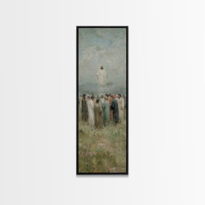 Ascending Glory | Framed Canvas Print | Skinny Art | Christian Wall Art | Jesus Painting | Christian Art Canvas | Christmas Art