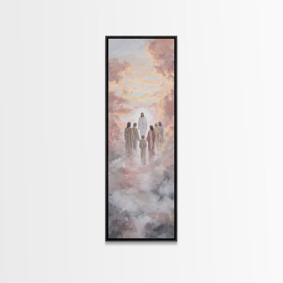 Celestial Disciples – Framed Canvas Print – Skinny Art – Christian Art Canvas – Christian Wall Art – Jesus Painting – Christian Christmas A
