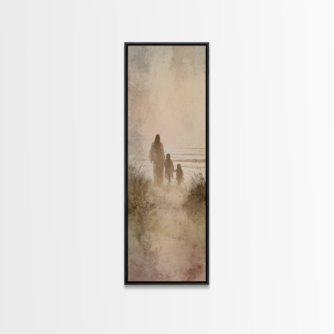 Garden Of Comfort – Framed Canvas Print – Christian Painting – Christian Art Canvas – Skinny Art – Christian Christmas – Jesus Painting
