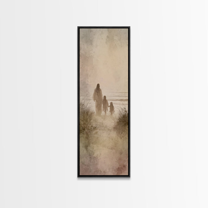 Garden Of Comfort – Framed Canvas Print – Christian Painting – Christian Art Canvas – Skinny Art – Christian Christmas – Jesus Painting