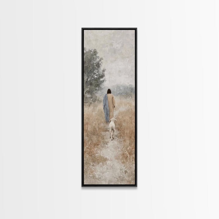 Dawn Of Promise | Framed Canvas Print | Skinny Art | Christian Art Canvas | Christian Wall Art | Jesus Painting | Christmas Art