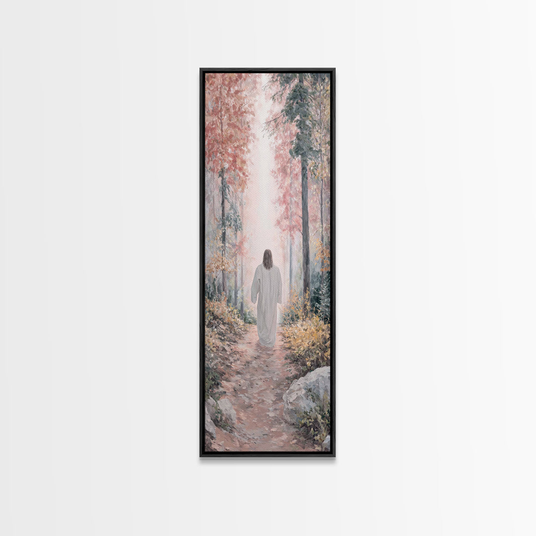 Walk Of Grace, Framed Canvas Print, Skinny Art, Christian Art Canvas, Christian Wall Art, Christian Painting, Christian Gift Ideas
