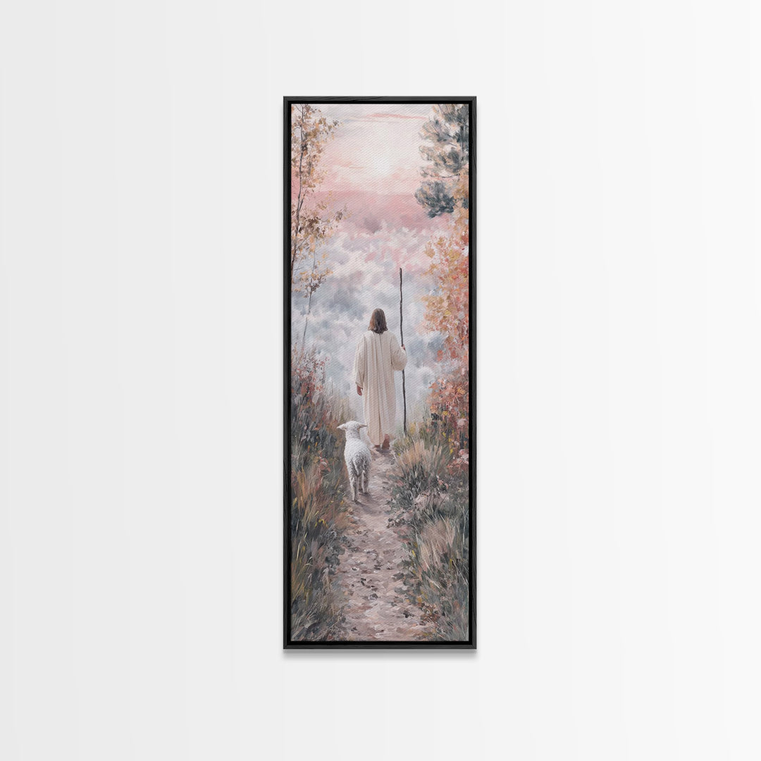 Morning Of Hope | Framed Canvas Print | Skinny Art | Christian Art Print | Jesus Canvas Art | Christian Painting | Christmas Wall Art