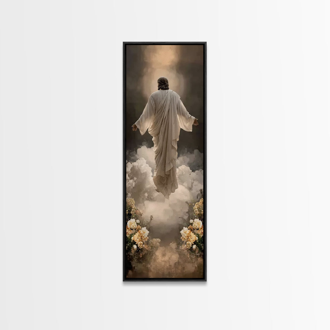 Rising Glory | Framed Canvas Print | Skinny Art | Jesus Painting | Christian Wall Art | Christian Art Canvas | Modern Christian Art