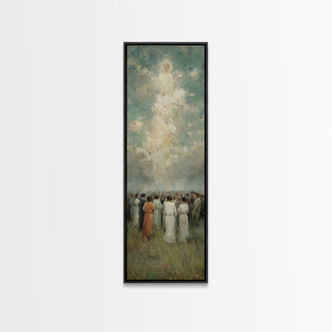 Gathered In Light – Framed Canvas Print – Narrow Art – Christian Wall Art – Christian Art – Christian Art Canvas – Christian Painting – Chr