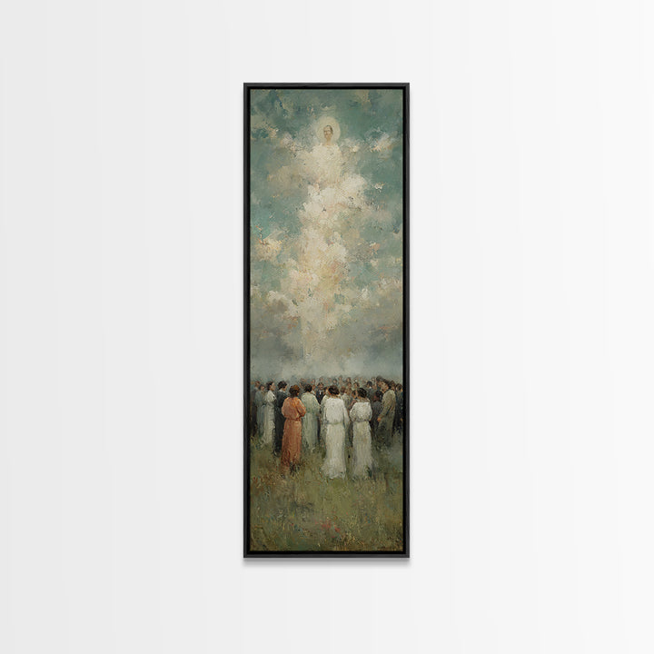 Gathered In Light – Framed Canvas Print – Narrow Art – Christian Wall Art – Christian Art – Christian Art Canvas – Christian Painting – Chr