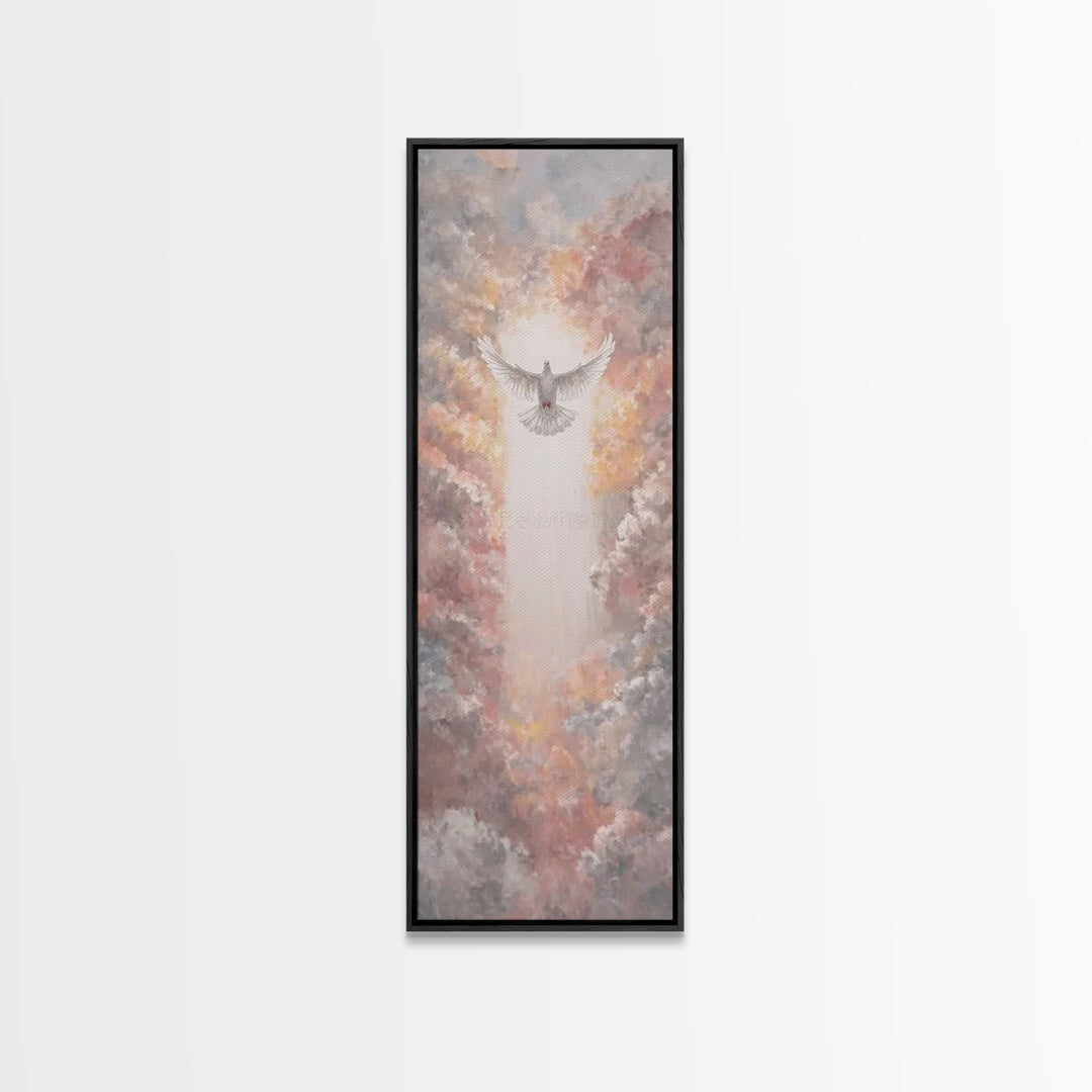 Dawn Of The Spirit – Framed Canvas Print – Christian Art Canvas – Christian Wall Art – Tall Skinny Art Print – Christmas Art – Christian Gi