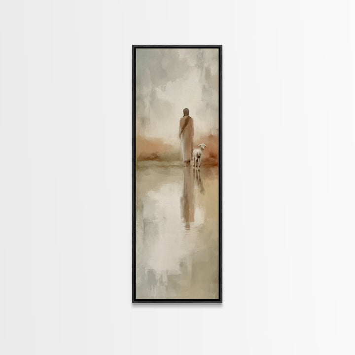 Dawn Of Grace – Framed Canvas Print – Christian Art Canvas – Christian Painting – Jesus Painting – Tall Narrow Wall Art – Christian Christm