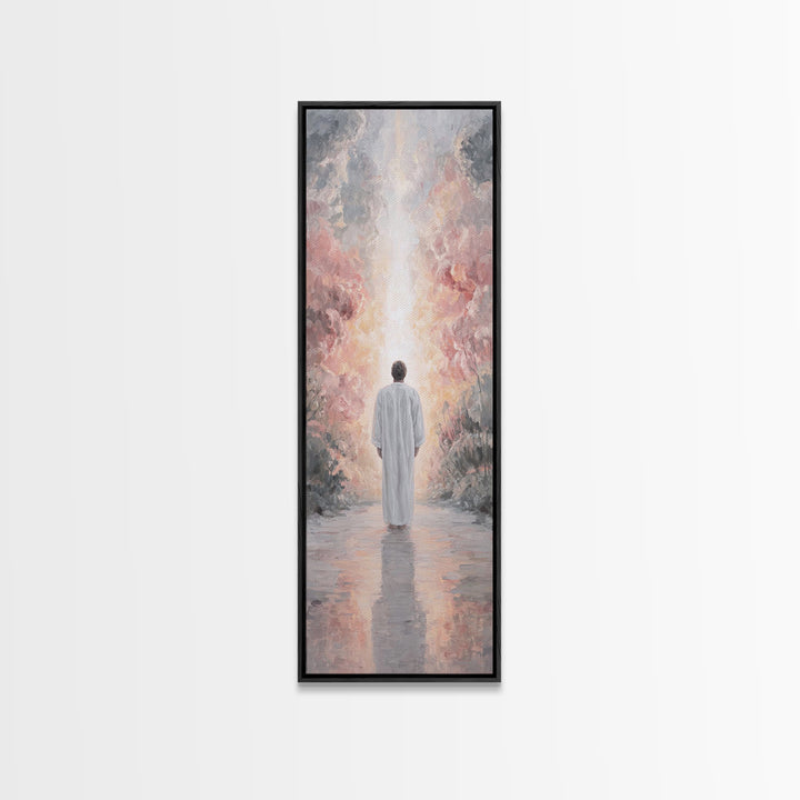 Heavenward Dawn, Framed Canvas Print, Christian Art Canvas, Christian Wall Art, Skinny Art, Modern Christian Art, Christian Gift