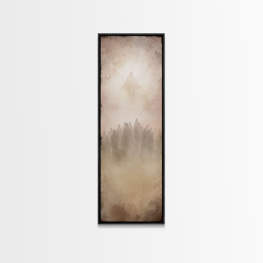 Ascension Vision – Framed Canvas Print – Skinny Art – Christian Art Canvas – Christian Wall Art – Modern Christian Art – Christian Painting