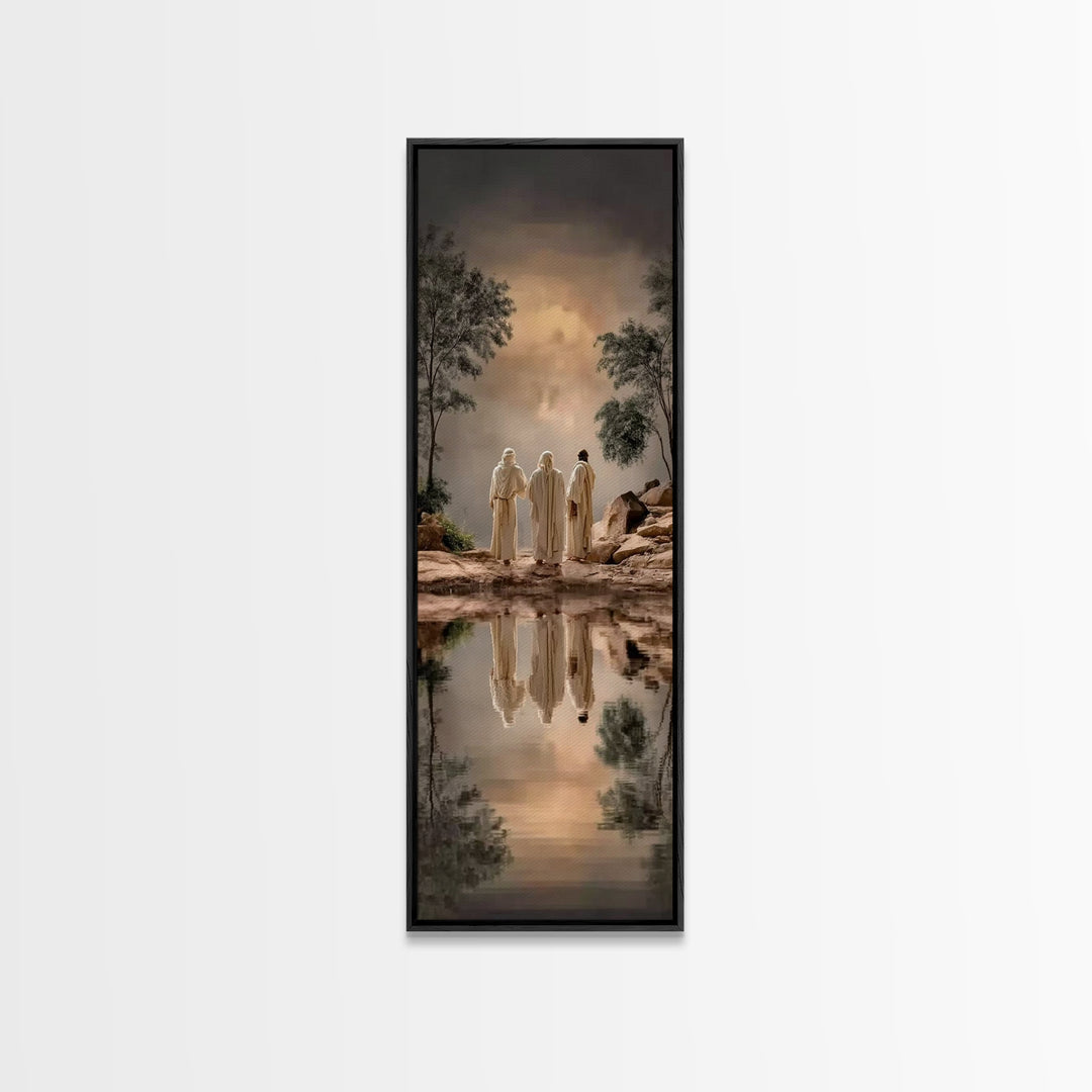 Pathway To Faith – Framed Canvas Print – Christian Wall Art – Christian Art Canvas – Narrow Art – Christian Christmas Art – Christian Art P