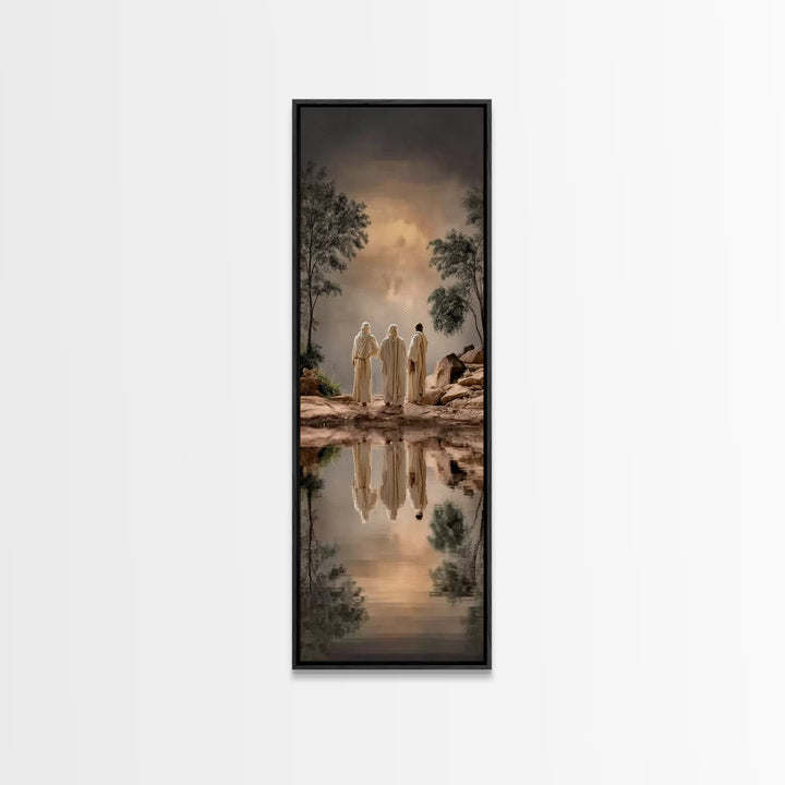 Pathway To Faith – Framed Canvas Print – Christian Wall Art – Christian Art Canvas – Narrow Art – Christian Christmas Art – Christian Art P