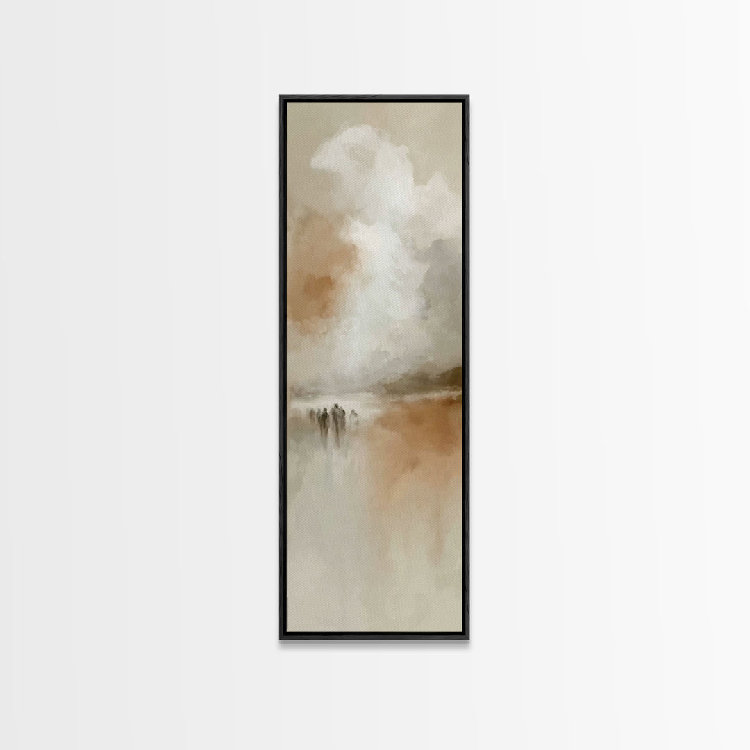 Wandering Disciples – Framed Canvas Print – Tall Skinny Art Print – Christian Art – Christian Art Canvas – Christian Wall Art – Minimalist