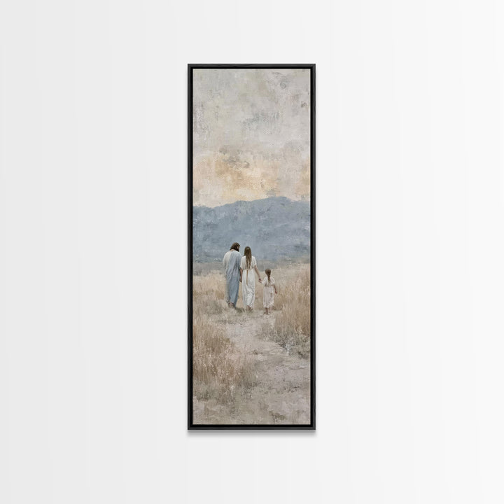 Fields Of Grace – Framed Canvas Print – Christian Art – Christian Painting – Christian Art Canvas – Skinny Art – Christian Christmas Art