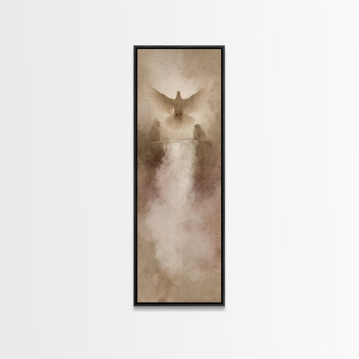River Of Mercy – Framed Canvas Print – Christian Wall Art – Christian Art – Christian Painting – Tall Narrow Wall Art – Christian Art Canva