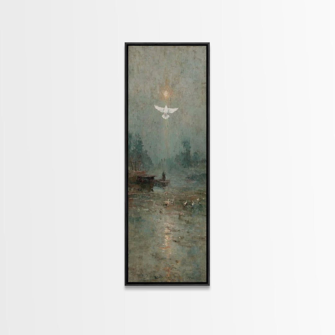 Glory Ascending – Framed Canvas Print – Christian Art Canvas – Christian Art – Christian Wall Art – Skinny Art – Christian Christmas Art