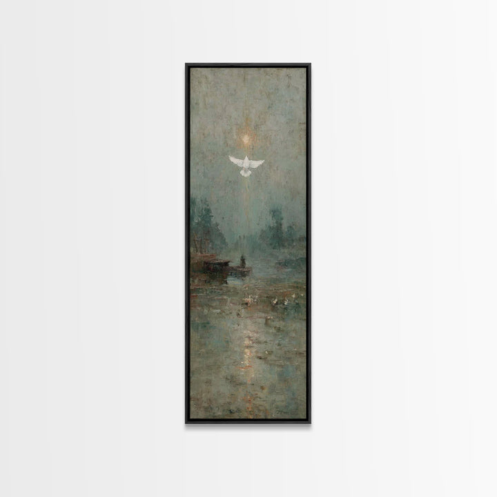 Glory Ascending – Framed Canvas Print – Christian Art Canvas – Christian Art – Christian Wall Art – Skinny Art – Christian Christmas Art