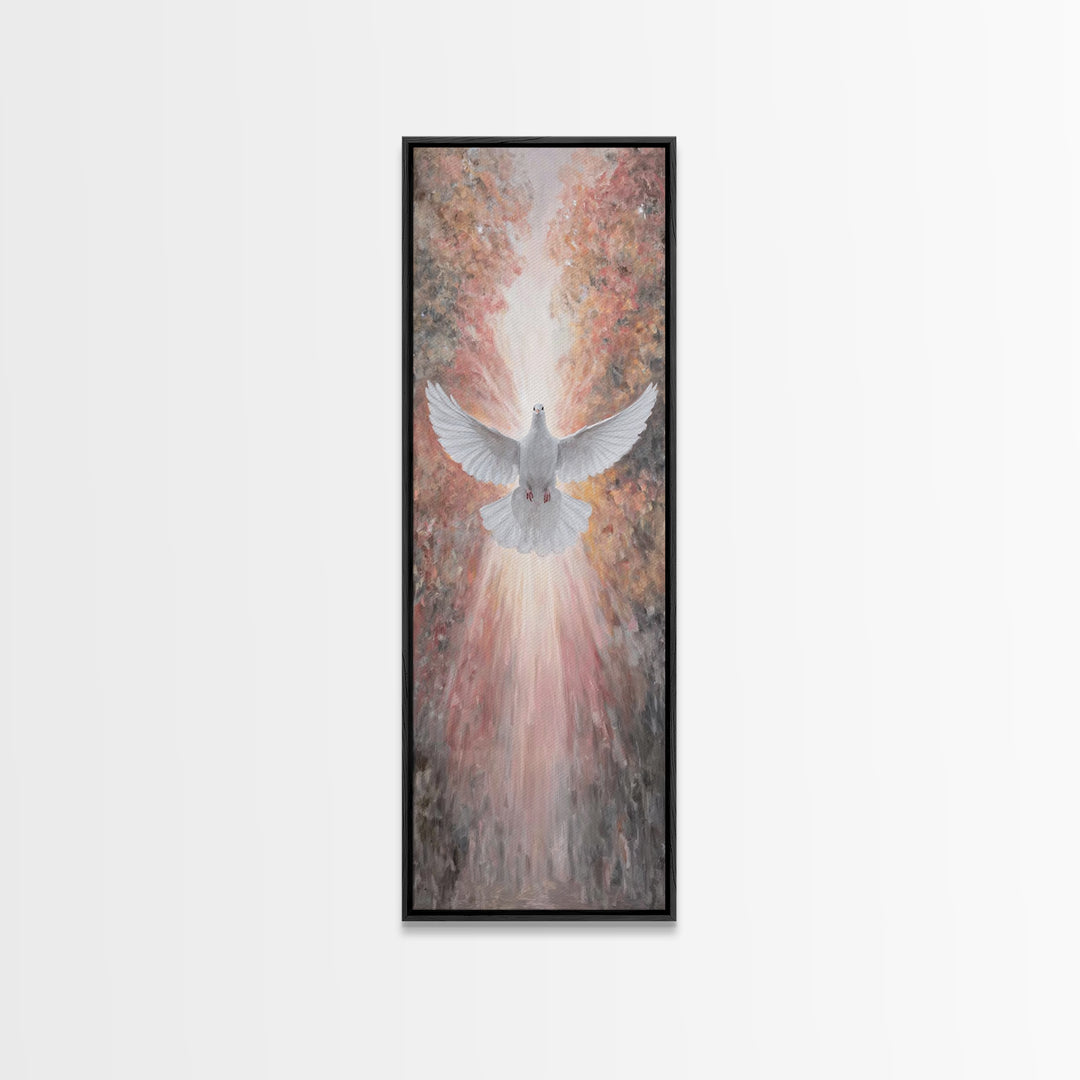 Autumn Spirit Rise – Framed Canvas Print – Christian Art Canvas – Christian Wall Art – Christian Art – Tall Skinny Art Print – Christian Pa