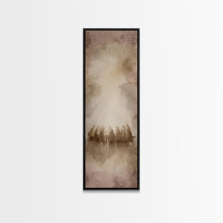 Holy Gathering Dawn – Framed Canvas Print – Christian Art Canvas – Jesus Wall Art – Christian Art Print – Skinny Art – Christmas Art – Chri