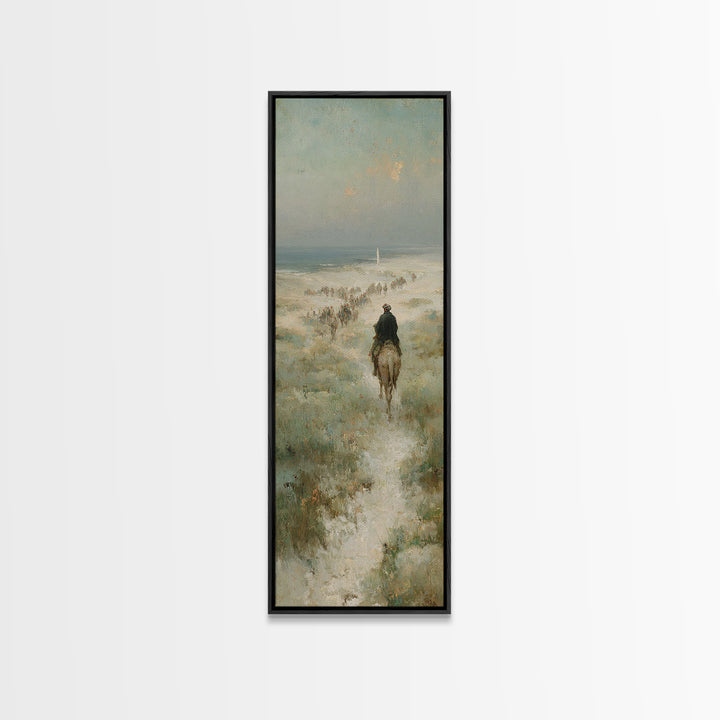 Emerging Caravan Light – Framed Canvas Print – Christian Art – Christmas Art – Christian Wall Art – Tall Skinny Art Print – Christian Chris