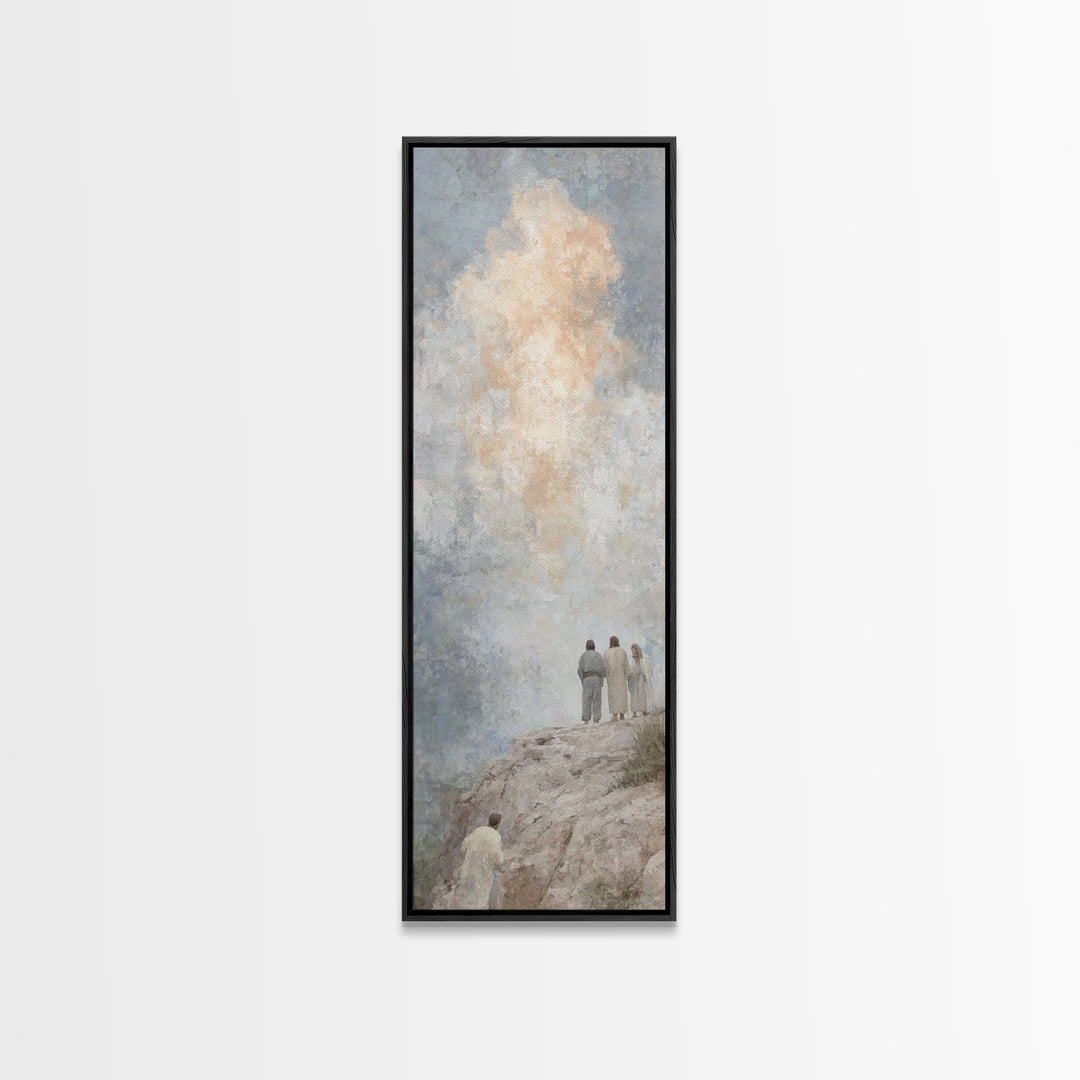 Cloudborne Vision | Framed Canvas Print | Tall Skinny Art Print | Christian Art Canvas | Christian Wall Art | Jesus Painting