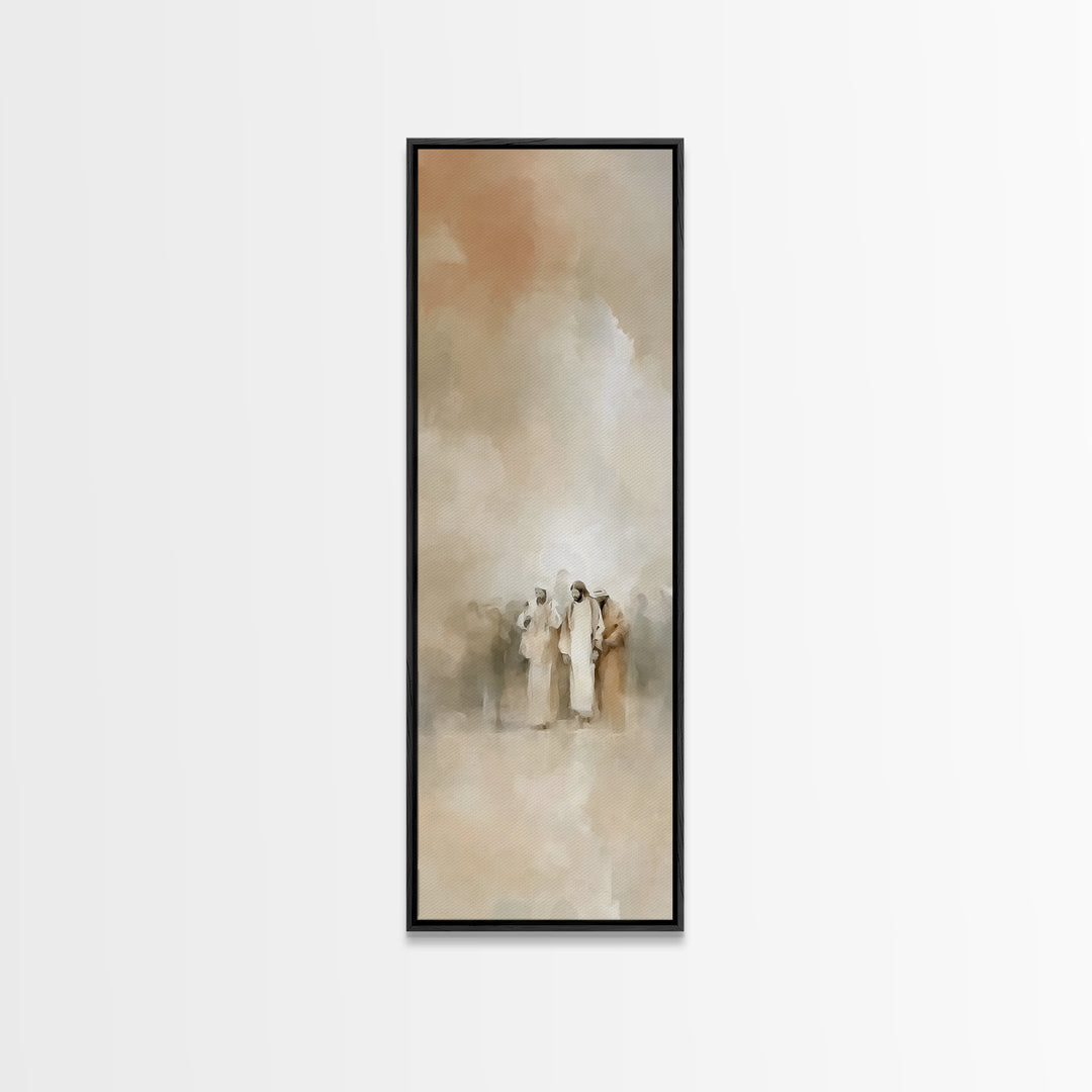 Desert Gathering | Framed Canvas Print | Skinny Art | Christian Painting | Christian Art Canvas | Christian Christmas Art