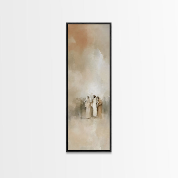Desert Gathering | Framed Canvas Print | Skinny Art | Christian Painting | Christian Art Canvas | Christian Christmas Art