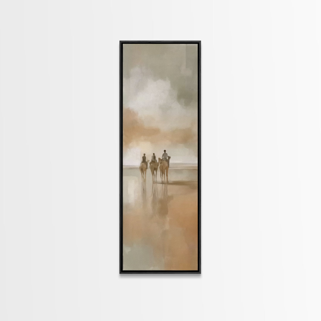 Holy Mist Journey – Framed Canvas Print – Christian Wall Art – Narrow Art – Christian Art Canvas – Christmas Art