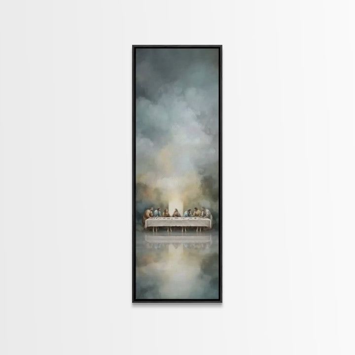 Spirit On High – Framed Canvas Print – Christian Wall Art – Narrow Art – Minimalist Christian Art – Christian Art Canvas – Modern Christian