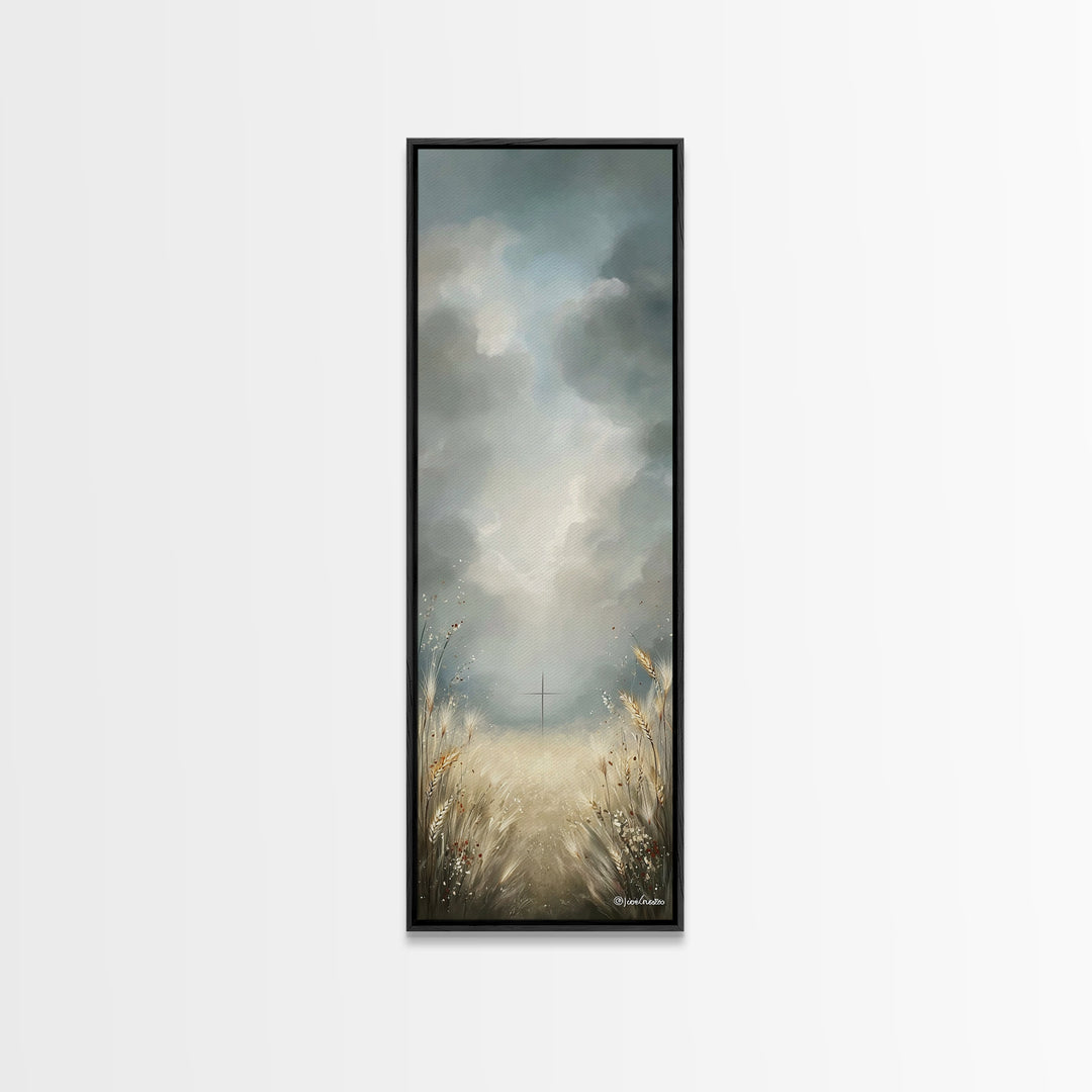 Path To Redemption – Framed Canvas Print – Christian Art Canvas – Christian Wall Art – Skinny Art – Christian Painting – Christian Decor
