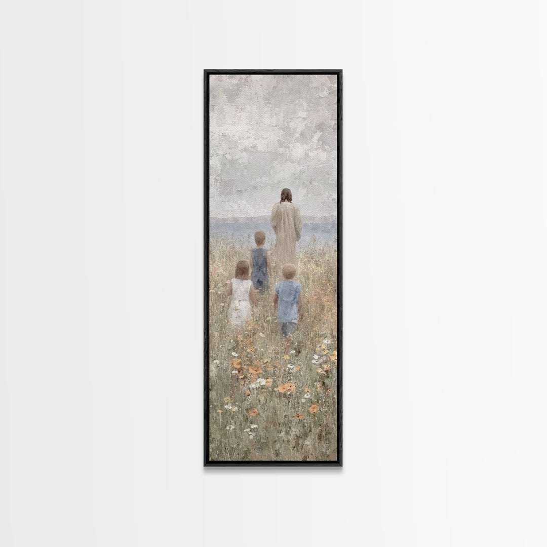 Twilight Of Hope – Framed Canvas Print – Skinny Art – Christian Wall Art – Christian Art Canvas – Jesus Painting – Vintage Christian Art –