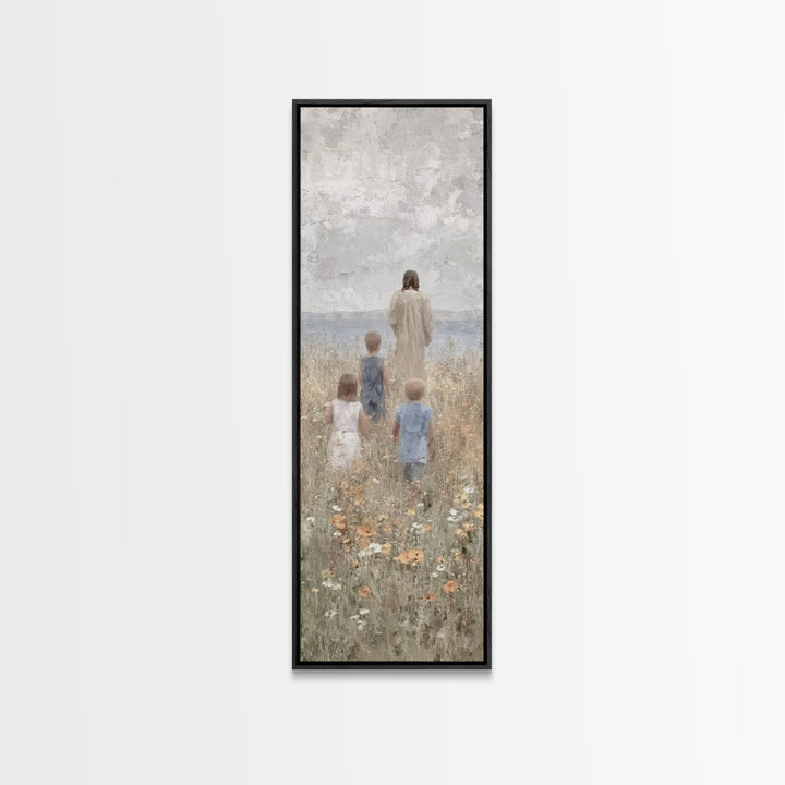 Twilight Of Hope – Framed Canvas Print – Skinny Art – Christian Wall Art – Christian Art Canvas – Jesus Painting – Vintage Christian Art –