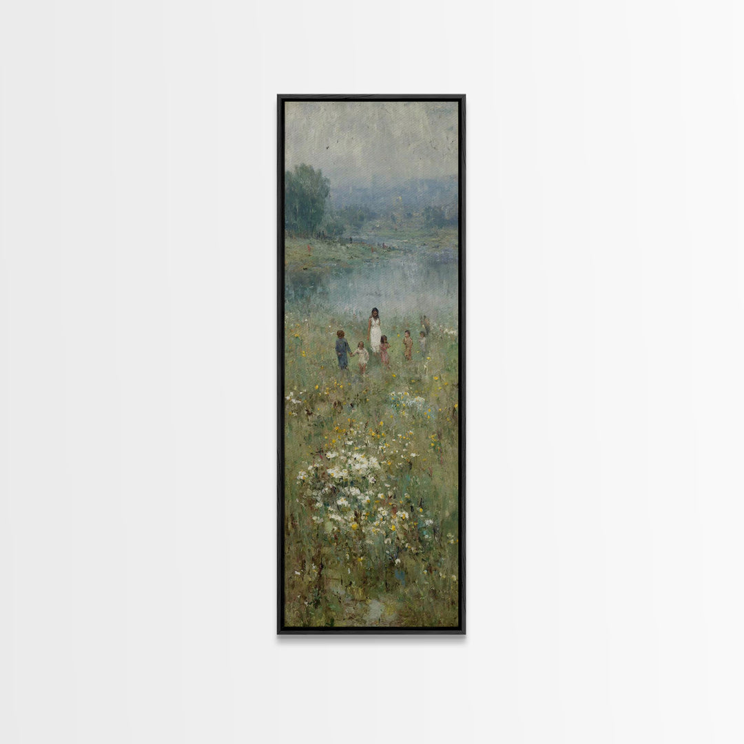 Riverlight Blessing – Framed Canvas Print – Skinny Art – Christian Wall Art – Jesus Painting – Christian Art Canvas – Subtle Christian Art