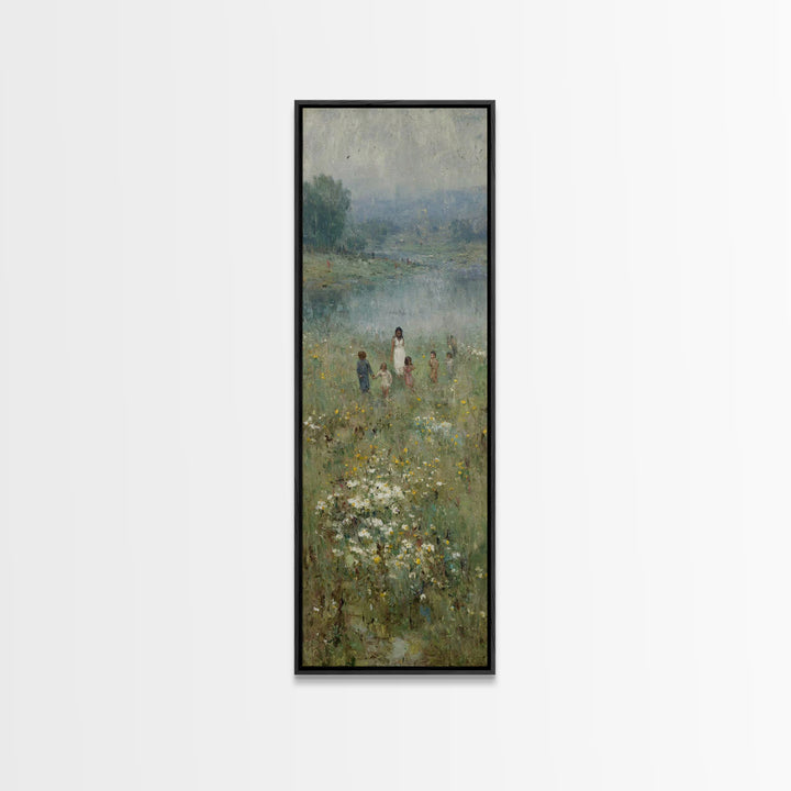 Riverlight Blessing – Framed Canvas Print – Skinny Art – Christian Wall Art – Jesus Painting – Christian Art Canvas – Subtle Christian Art